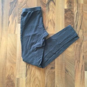 Gray Active Basic Leggings